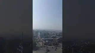 View of the city while going up on Devas ropeway, Madhya Pradesh #india