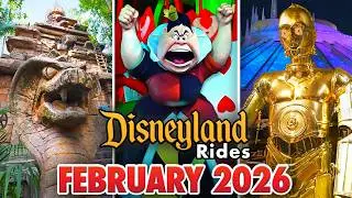 Disneyland Rides - February 2026 POVs [4K 60FPS]
