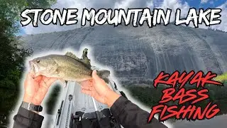 KAYAK BASS FISHING A SUPER PRESSURE LAKE | STONE MOUNTAIN BASS FISHING