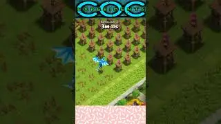MAX ELECTRO DRAGON vs Lvl 1 ARCHER TOWERS | #coc #shorts | COC Experiments