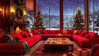 Relaxing Piano Fireplace Music 🔥 Instrumental Fireplace Ambience ❄️ Cozy Winter Night Ambience