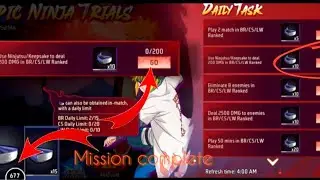 free fire WORKING Trick 🤯Unlimited Great Ninja Token | Epic Ninja Trials Event Complete Kaise Kare  