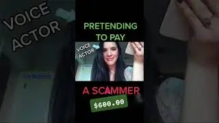 Pretending to pay a scammer $600 🤡 | IRLrosie #scambaiting #shorts