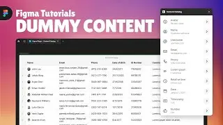 How to quickly add Dummy (Random) Content in Figma | Content Catalog Figma Plugin | #1