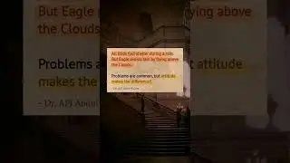 attitude is a major cause of fall..