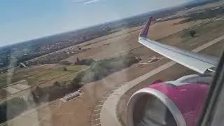 Takeoff W62291/WZZ513 Budapest (BUD/LHBP) runway 13L