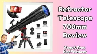 NEW Refractor Telescope 700mm Review - Best Astronomy Gear under $250