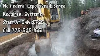 SierraBlaster 2020 Demo Video, Blasting Boulders Without An Explosives License