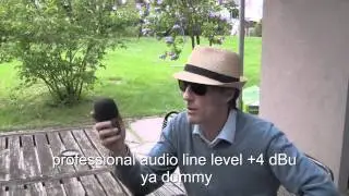 zoom h2 digital recorder line level problem