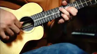 ひたすらウクレレでスケール練習する動画（ミックス奏法）
