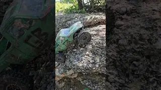 RC Winch Recovery #rccrawler #rcscale #scalerc #trx4 #amazonlcg  #greenbastard #partsunknown