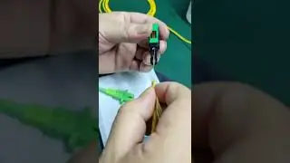 How to installation fiber optic sc/apc fast connector