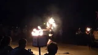 Fireshow  at Ao Nang Beach Krabi Thailand