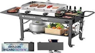 Outdoor Grill Table Blackstone Griddle Stand 440lbs Folding Grill Cart Pizza Oven Review