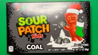 Sour Patch Kids Christmas Coal Candy Unboxing and Garlic Press | Satisfying ASMR No Talking
