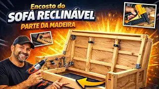 ENCOSTO SOF&Aacute; RECLIN&Aacute;VEL (Estrutura de Madeira) 