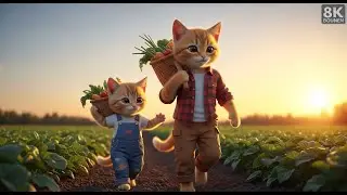 Fun Adventure Helping Father in the Garden #ai #cat #kucing #cute #funnycats #cutecat #kitten #funny