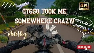 Jamnagar Airport Vlog | Motovlog on Continental GT 650 Red Rooster #2 | DJI Osmo Action 5 Pro