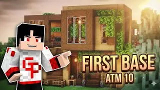 🔴 Minecraft ATM 10 Modpack | Building My First Survival Base