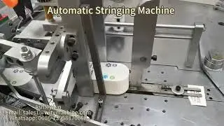 Automatic Tag Stringing Machine for Elastic Ropes