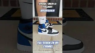 Jordan 1 union la fragment from Arrenfashion.  Full review on my channel #jordan #shoes #review