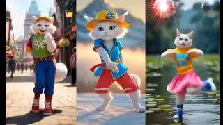 Cute cat dance | Viral animation 😄 | Funny dance 😻 #viral #shorts #usacats #usa #yt #cartoon 