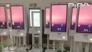 Цифровой сенсорный POS-терминал самообслуживания Android / Windows для ресторана