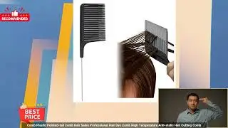 3256806552634646 Hairdressing Comb Plastic Pointed tail Comb Hair Salon Professional Ha