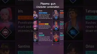 plasma gun COMBINATION 💪😱 | plasma gun CHARACTER SKILLS COMBINATION | SKILL COMBINATION #shorts​​