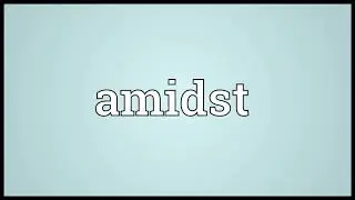Amidst Meaning
