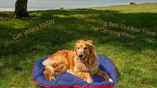 About the Furhaven Pet Dog Bed  Outdoor Travel Pet Camping Pillow Bed for Dogs