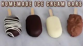 Homemade Ice Cream Bars Recipe | Mini Magnum Ice Cream Bars | Simple and Delish by Canan