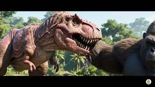Clash of the Titans: Apex Predator Showdown! 🦖🦍💥