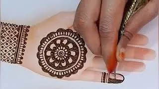 Beautiful Arabic Mehndi Design for Hands | Easy Front Hand Mehndi Design Tutorial