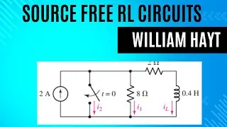source free RL circuit example problems | william hayt solution | Gate questions