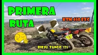 KTM 450 EXC vs RIEJU TANGO 125 🏍🔥 | Mi primera RUTA ENDURO |Vlog#1