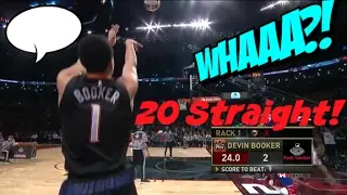 Devin Booker Hits 20 Straight 3 Pointers In A Row During NBA All Star Weekend