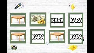 Ritme göre kelime söyleme oyunu Türkçe | say the word on beat masa-kasa-para-kara
