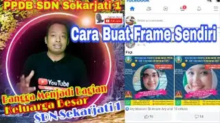Cara Membuat Bingkai Facebook di android / cara membuat frame facebook png Untuk PPDB di Foto Profil