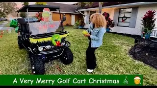 Holiday Golf Cart Glow-Up!