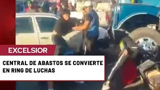 Ri&ntilde;a en Central de Abasto de Quer&eacute;taro deja un herido