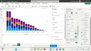 4. Creating Stacked Column chart using Power BI