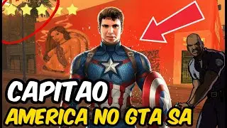 CAPITAO AMERICA NO GTA SAN ANDREAS PC 2026  ESSE MOD E BOMDEMAIS  QUE BUGAR AS TECLAS E TUDO KKKKKKK