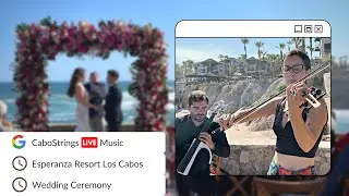 Esperanza Resort Wedding - Live Ceremony Music #loscabos #caboweddings