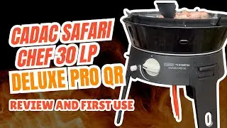 First Time Using the CADAC SAFARI CHEF 30 LP DELUXE PRO WITH QR BBQ | Bacon Butties at Sandringham!