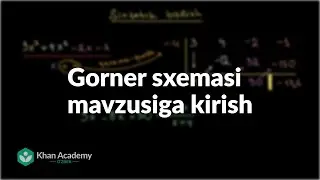 Gorner sxemasi mavzusiga kirish | Koʻphadlarga doir amallar | Algebra 2