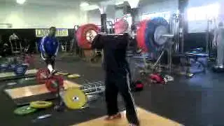 Justin Thacker 170 kg clean and jerk at lindenwood univeristy