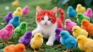 Tangkap Ayam Lucu, ayam warna-warni, ayam pelangi, kelinci, bebek, Hewan Lucu