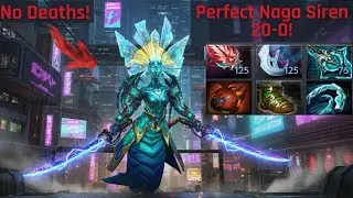 Perfect Game as Naga Siren!  20 Kills and 0 Deaths #nagasiren   #dota2