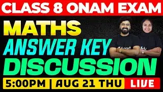 Class 8 Onam Exam Maths Answer Key Discussion | Eduport